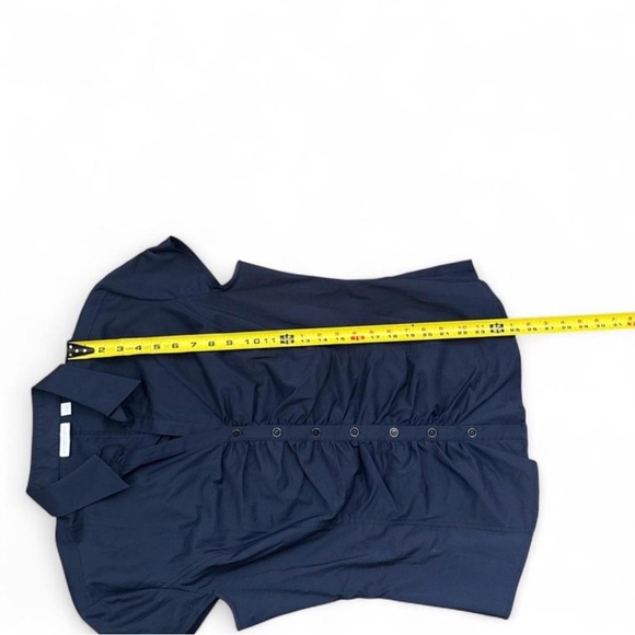 New York & Company Navy Button Down Shirt - Picture 4 of 6